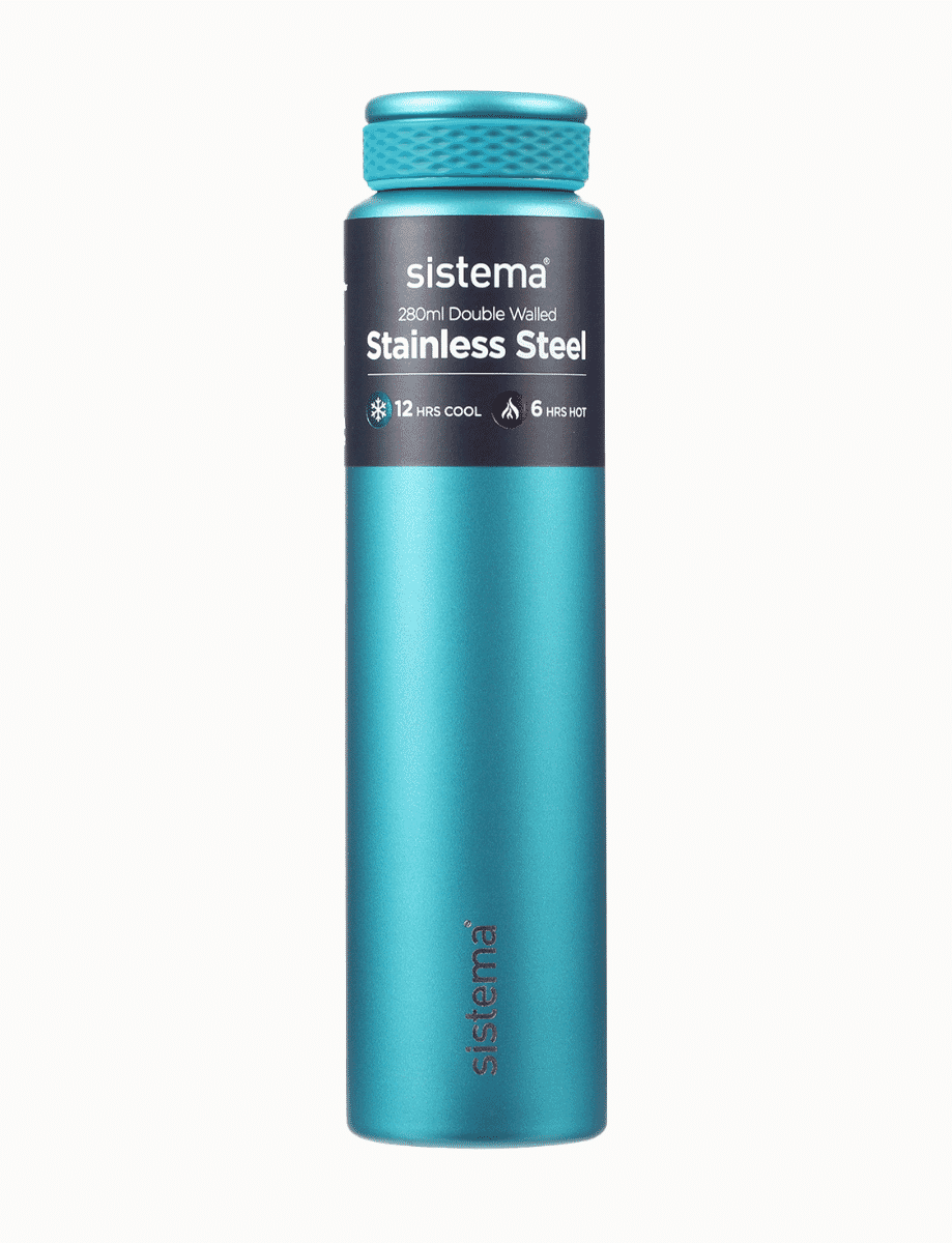 280ml Stainless Steel Bottle-Wild Teal 