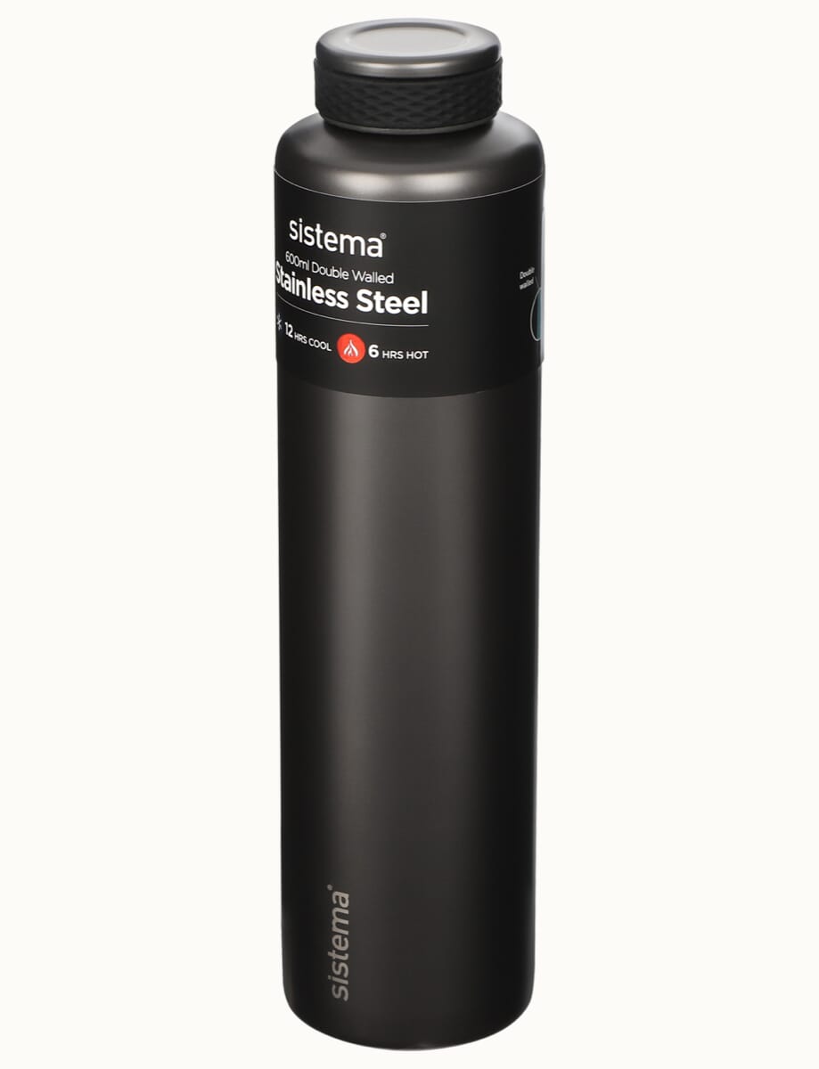 600ml Stainless Steel Bottle-Dark Grey