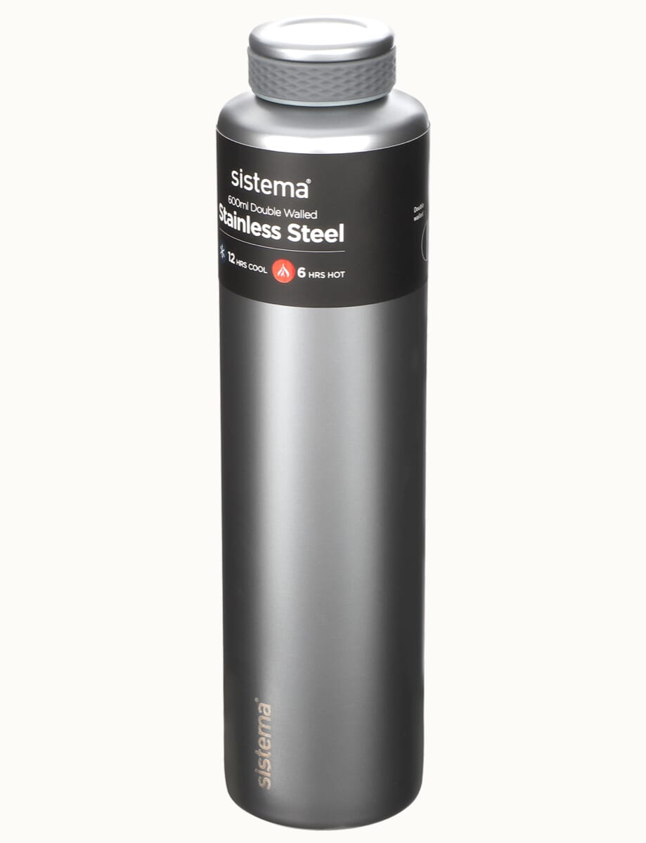 600ml Stainless Steel Bottle-Silver