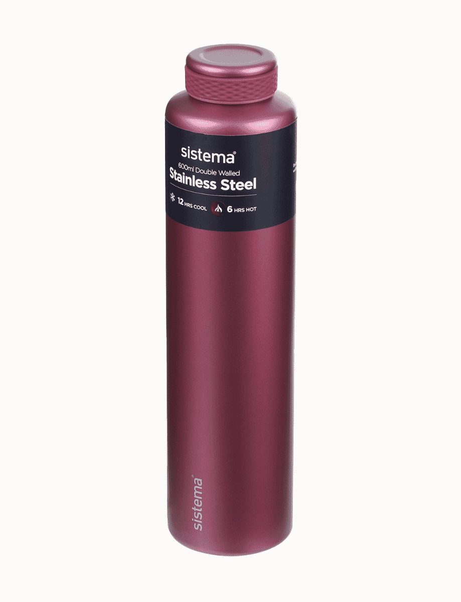 600ml Stainless Steel Bottle-Fig Purple 