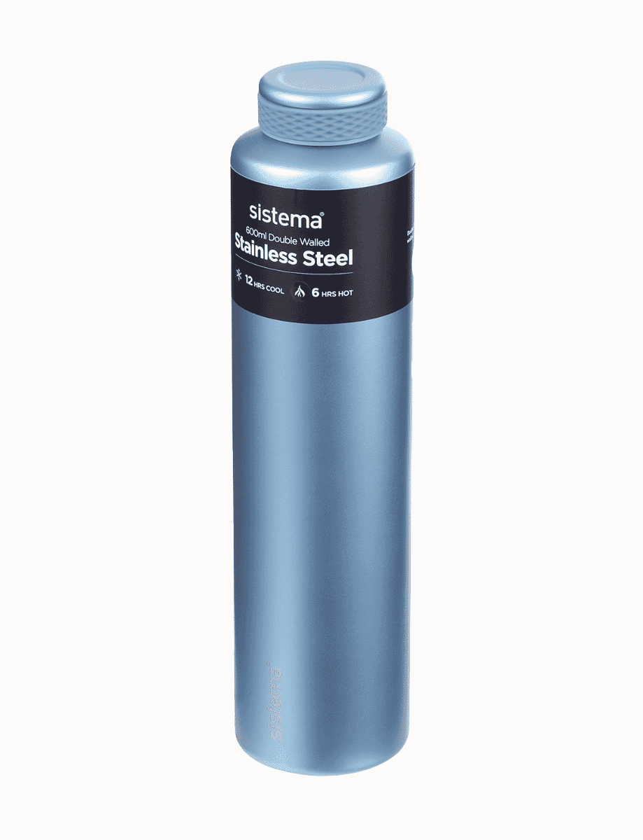 600ml Stainless Steel Bottle-Peace Blue 