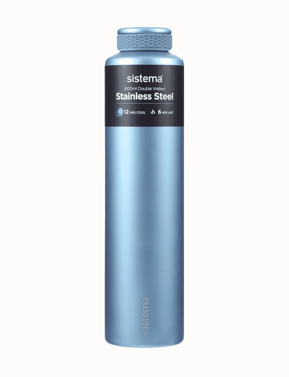 600ml Stainless Steel Bottle-Peace Blue 