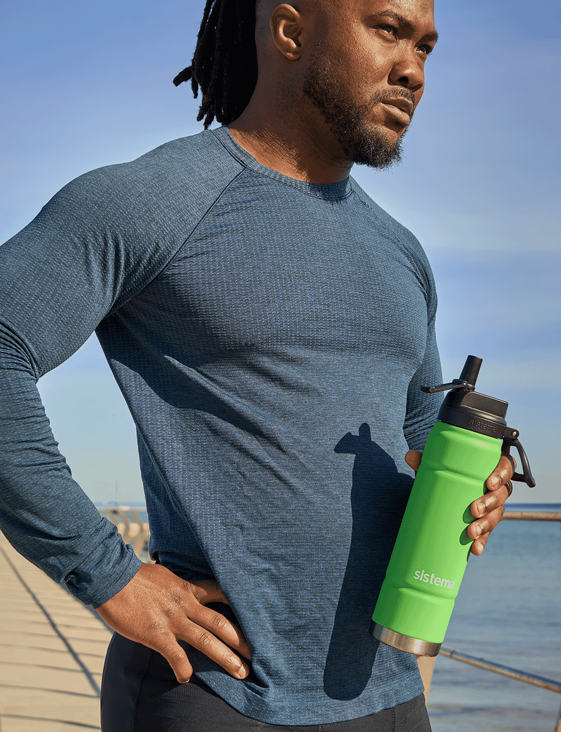 709 mL Soft Touch Grip-Spring Green