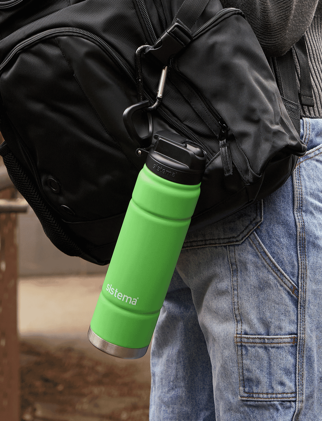 709 mL Soft Touch Grip-Spring Green