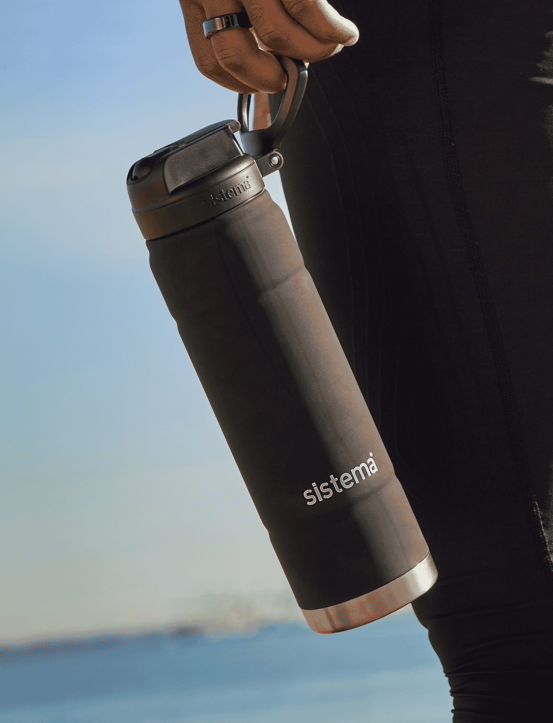 709 mL Soft Touch Grip-Black