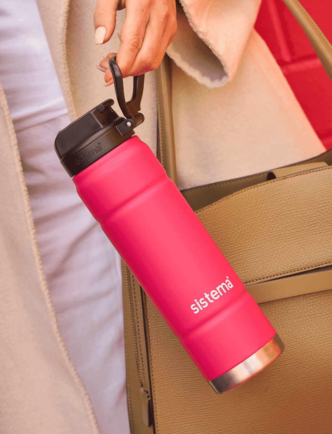 709 mL Soft Touch Grip-Radiant Raspberry