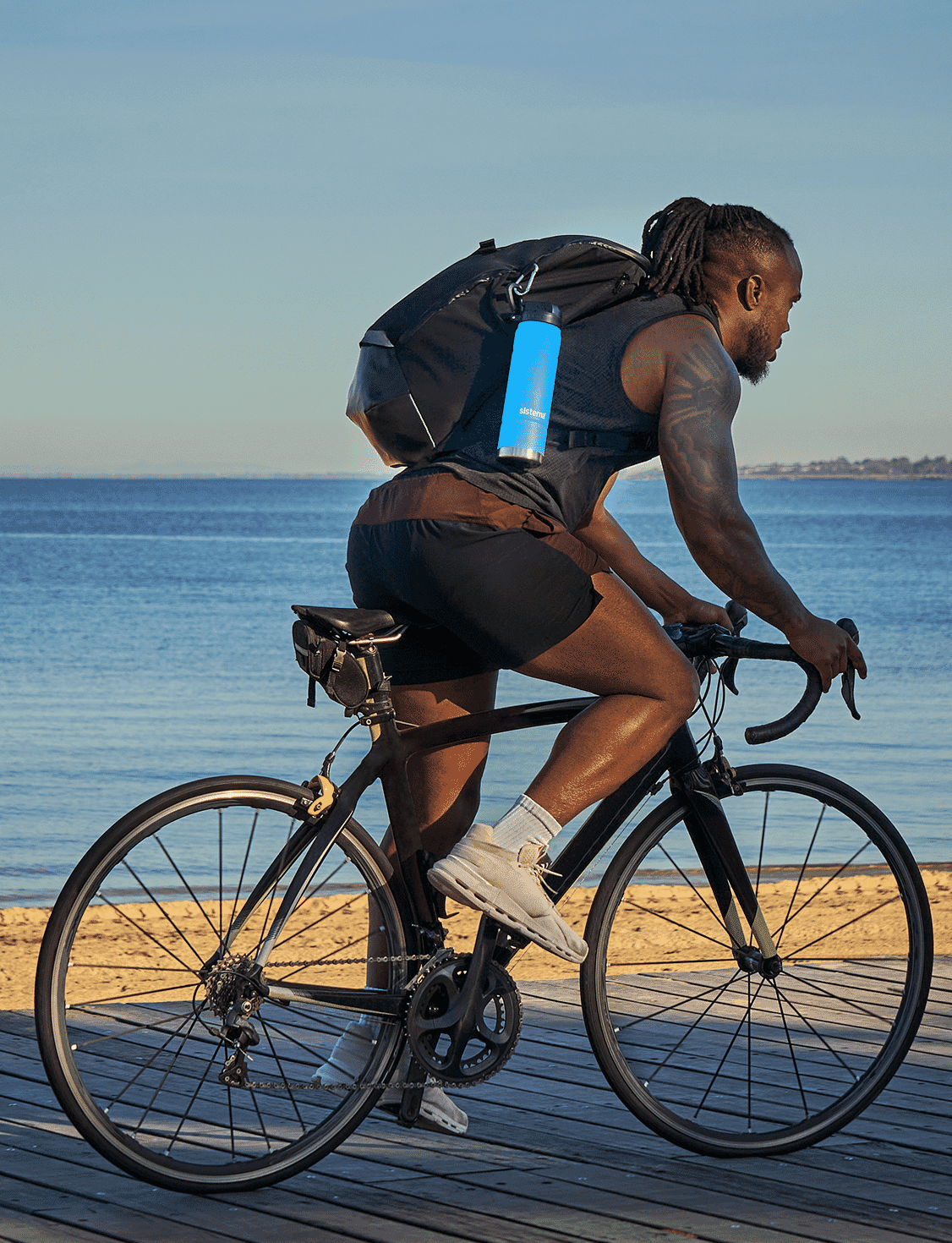 709 mL Soft Touch Grip-Blue Lagoon