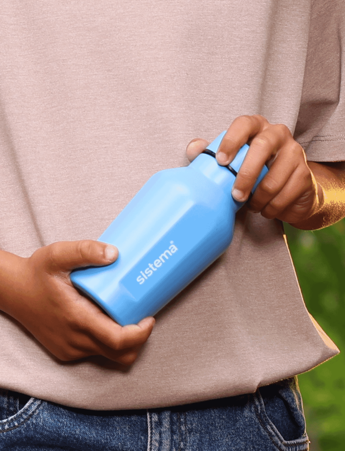 500 mL Easy Grip Stainless Steel-Santorini