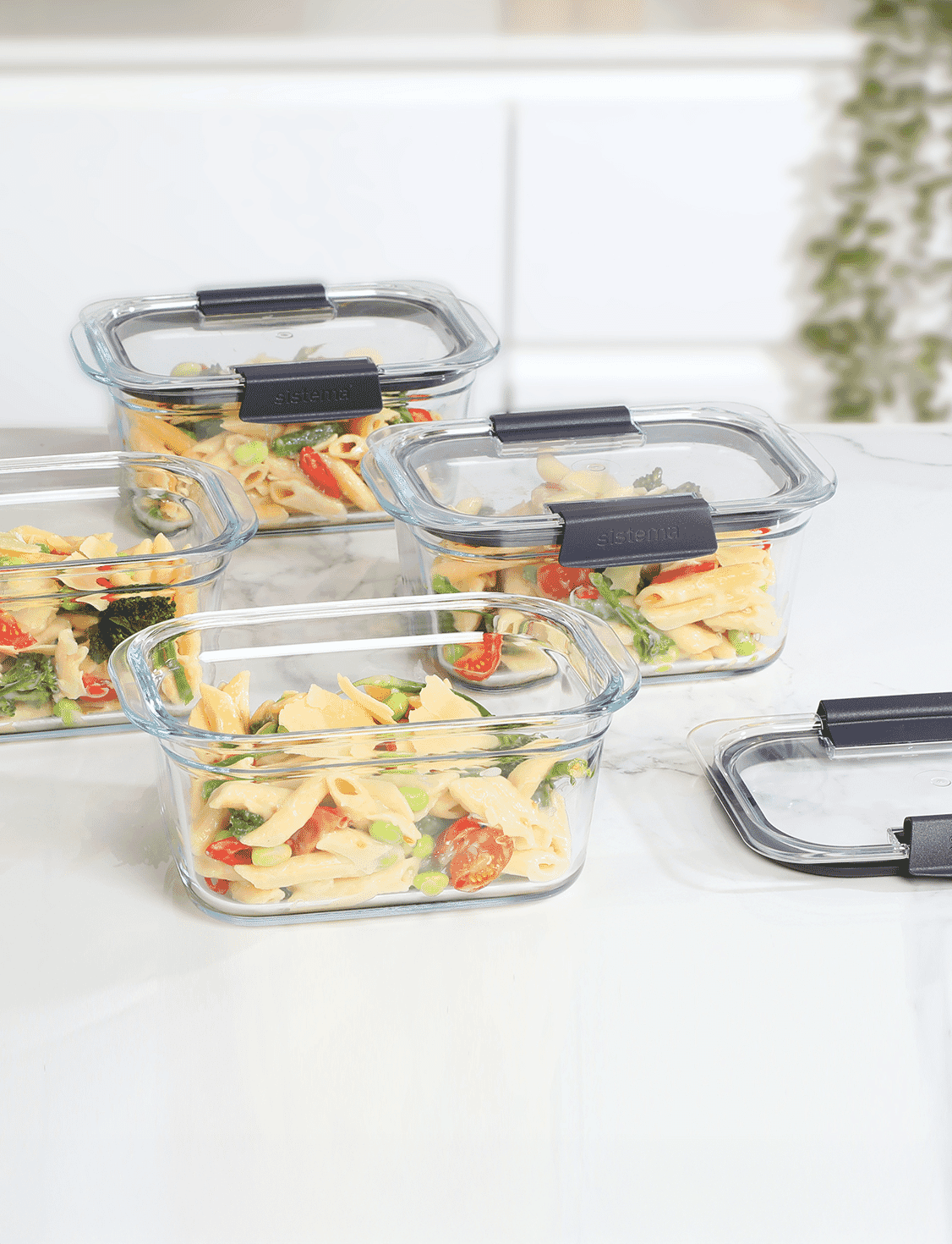 1.1 L Brilliance Glass Rectangle | Sistema