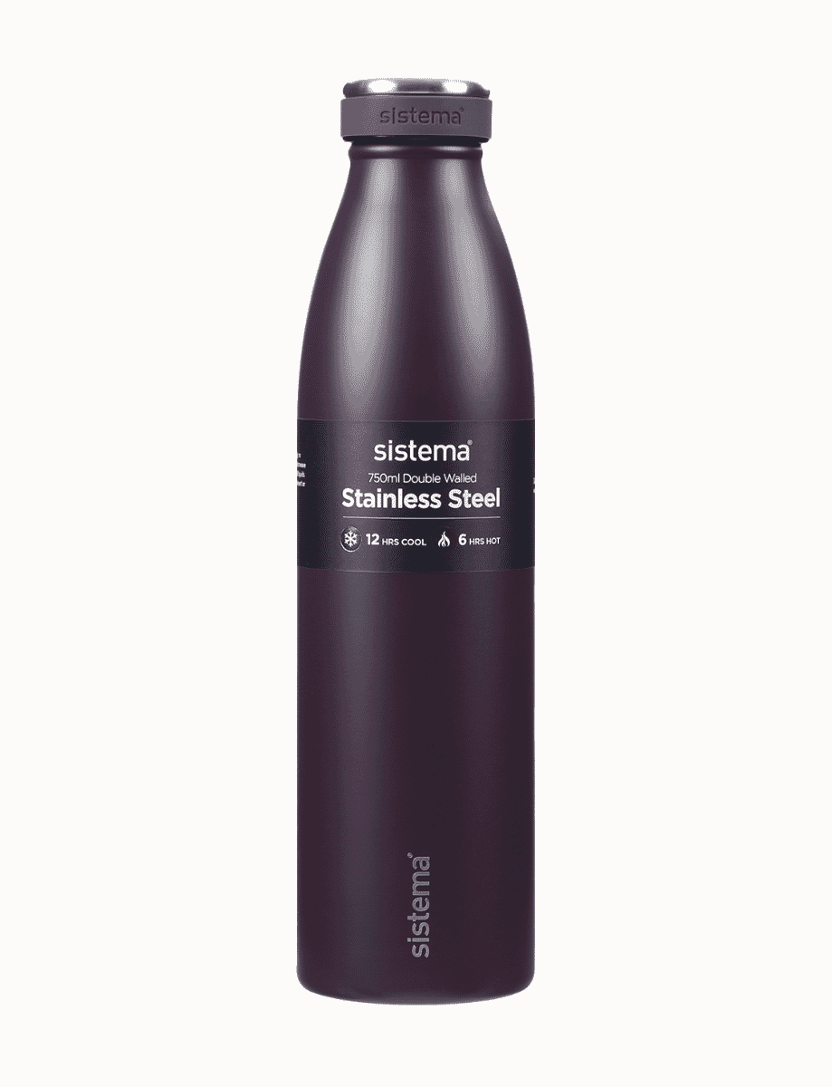 750ml Stainless Steel Bottle-Midnight Plum