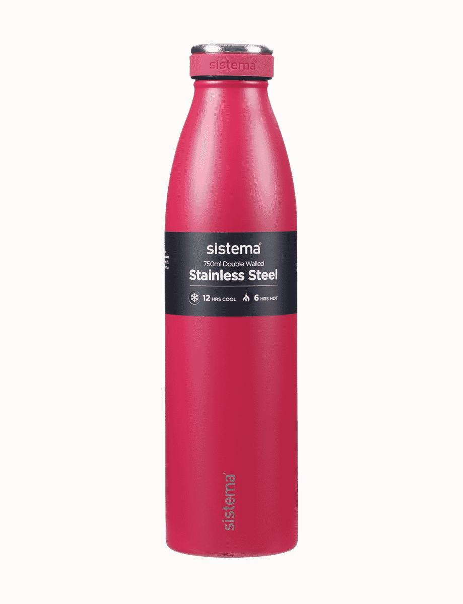 750ml Stainless Steel Bottle-Ruby
