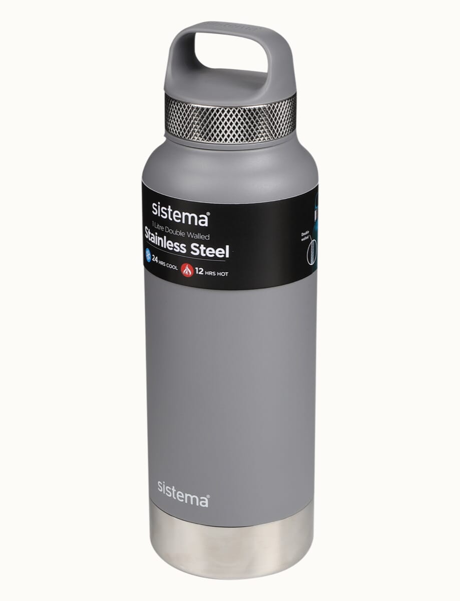 1L Stainless Steel-Grey