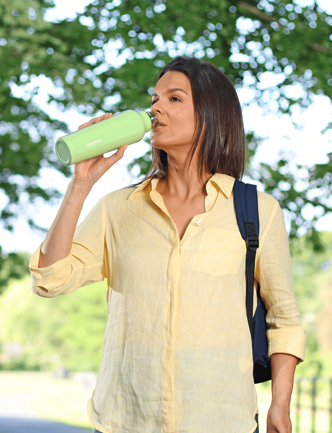 870 mL Easy Grip Stainless Steel-Cucumber