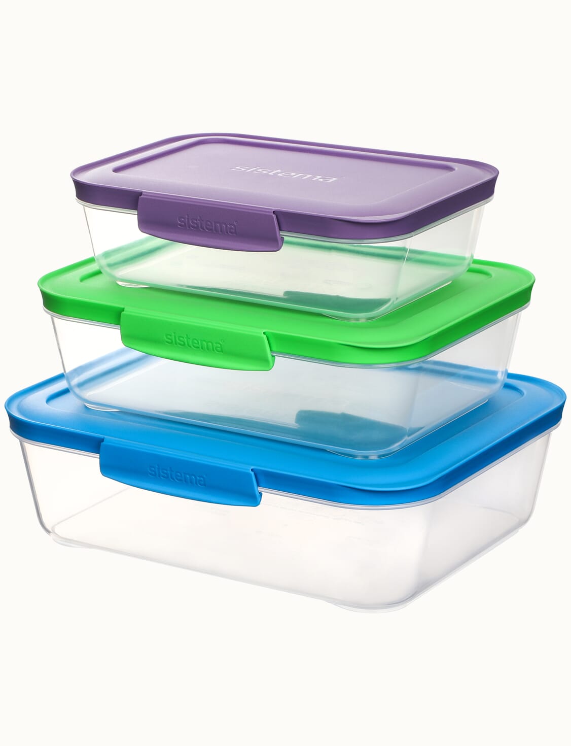 Sistema Nest It Food Storage Containers - 3 ct pkg