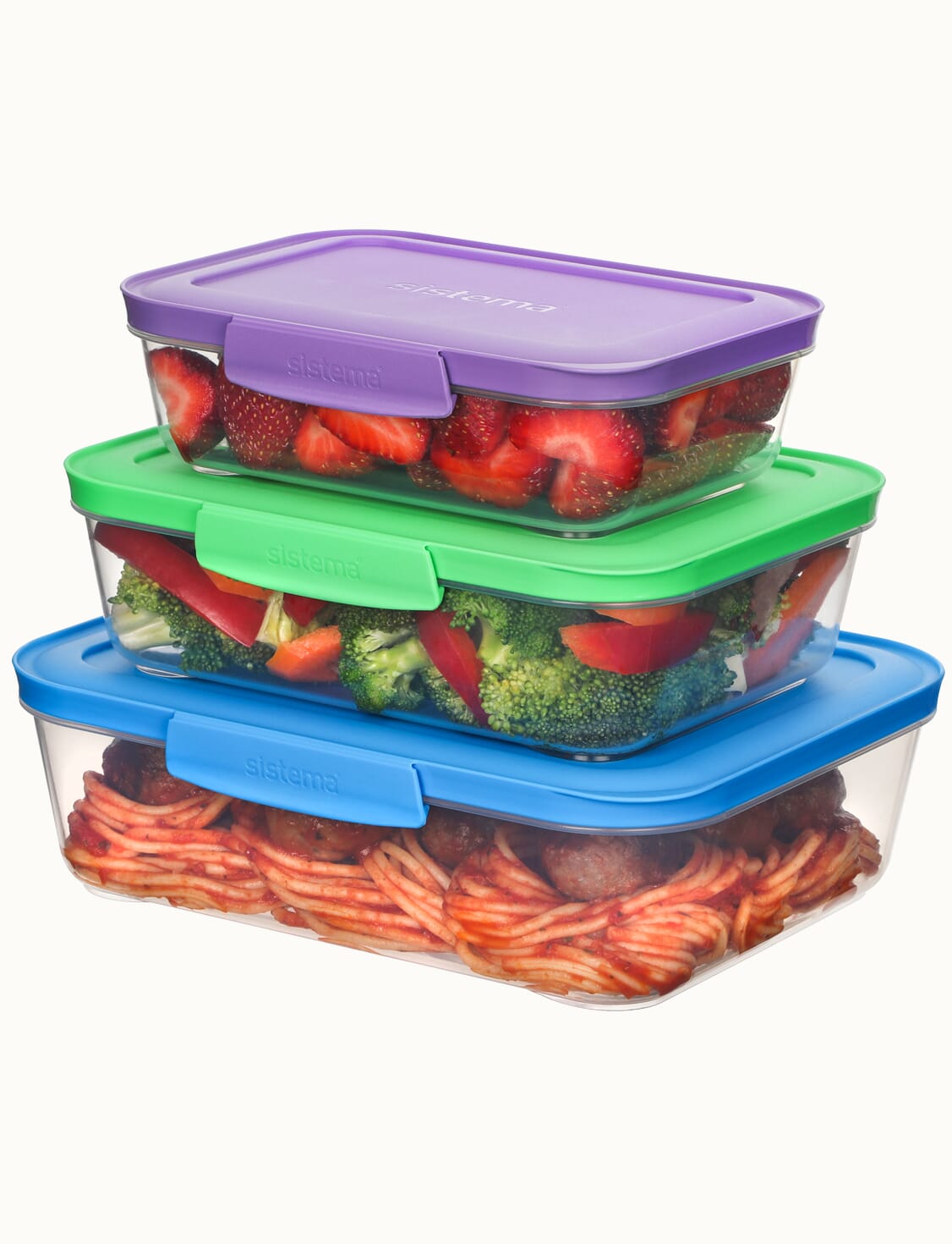 Coti Toys Store Meal Prep Haven Stackable 3 Compartment Food Containers  with Lids, Set