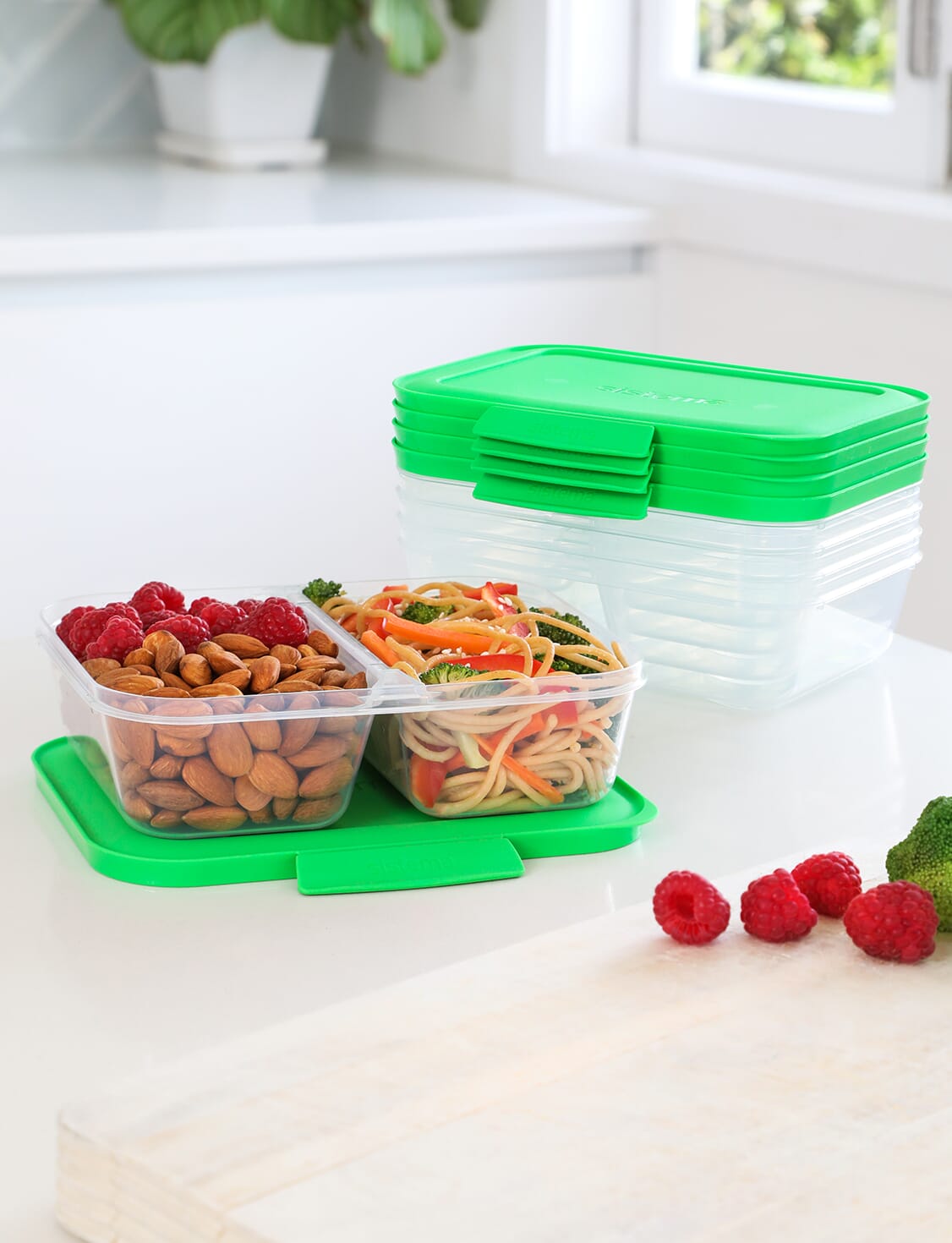 New TUPPERWARE Lunch It Containers Set Of 5 ~ Divided Snack Meal Prep On  the Go