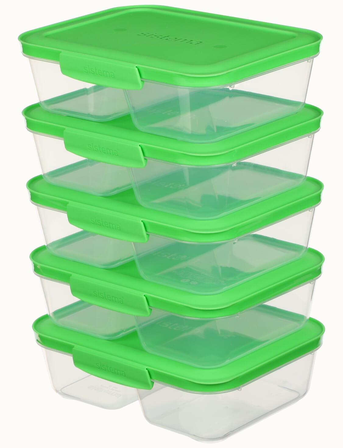 Sistema Nest It Storage boxes - 5-Pack - 870 mL - Green