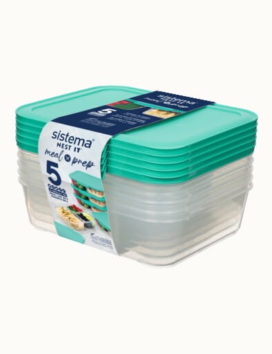 NEW Sistema Nest It Nesting Food Storage Container Set meal prep 5