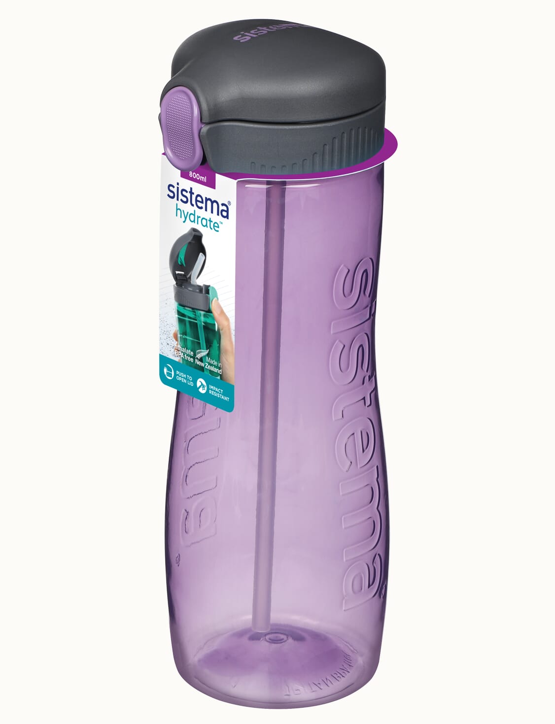 800ml Quick Flip™ Bottle-Misty Purple