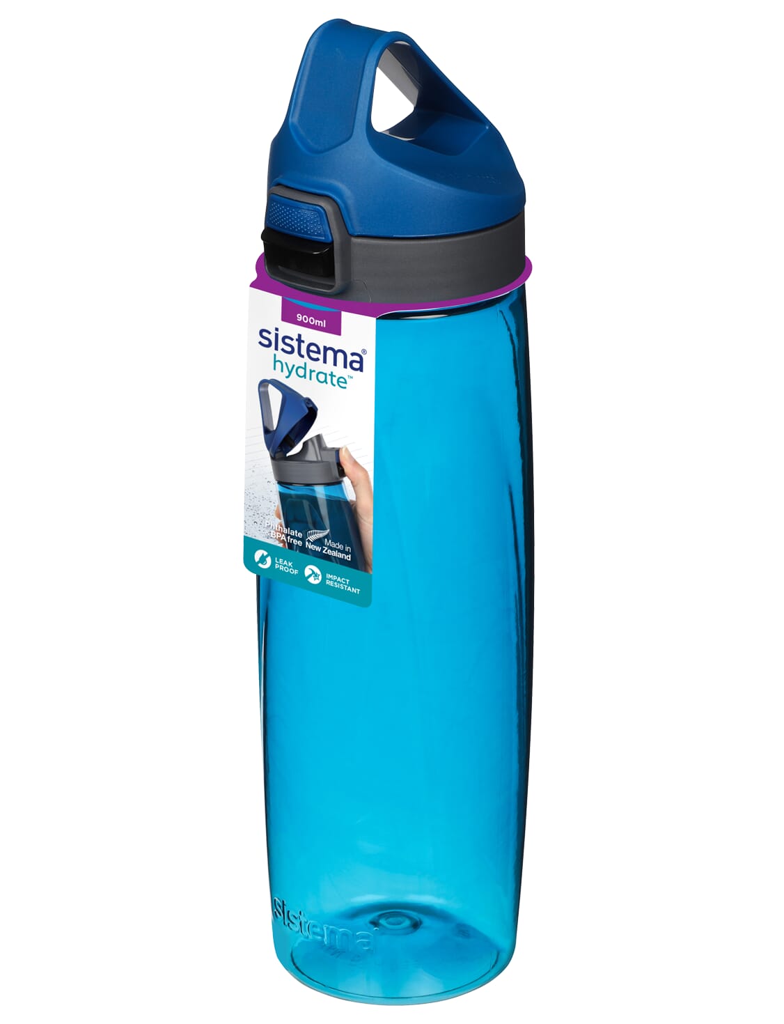 Sistema 900ml Tritan Adventum Bottle Plastic Assorted Colour BPA Free 900 ml 
