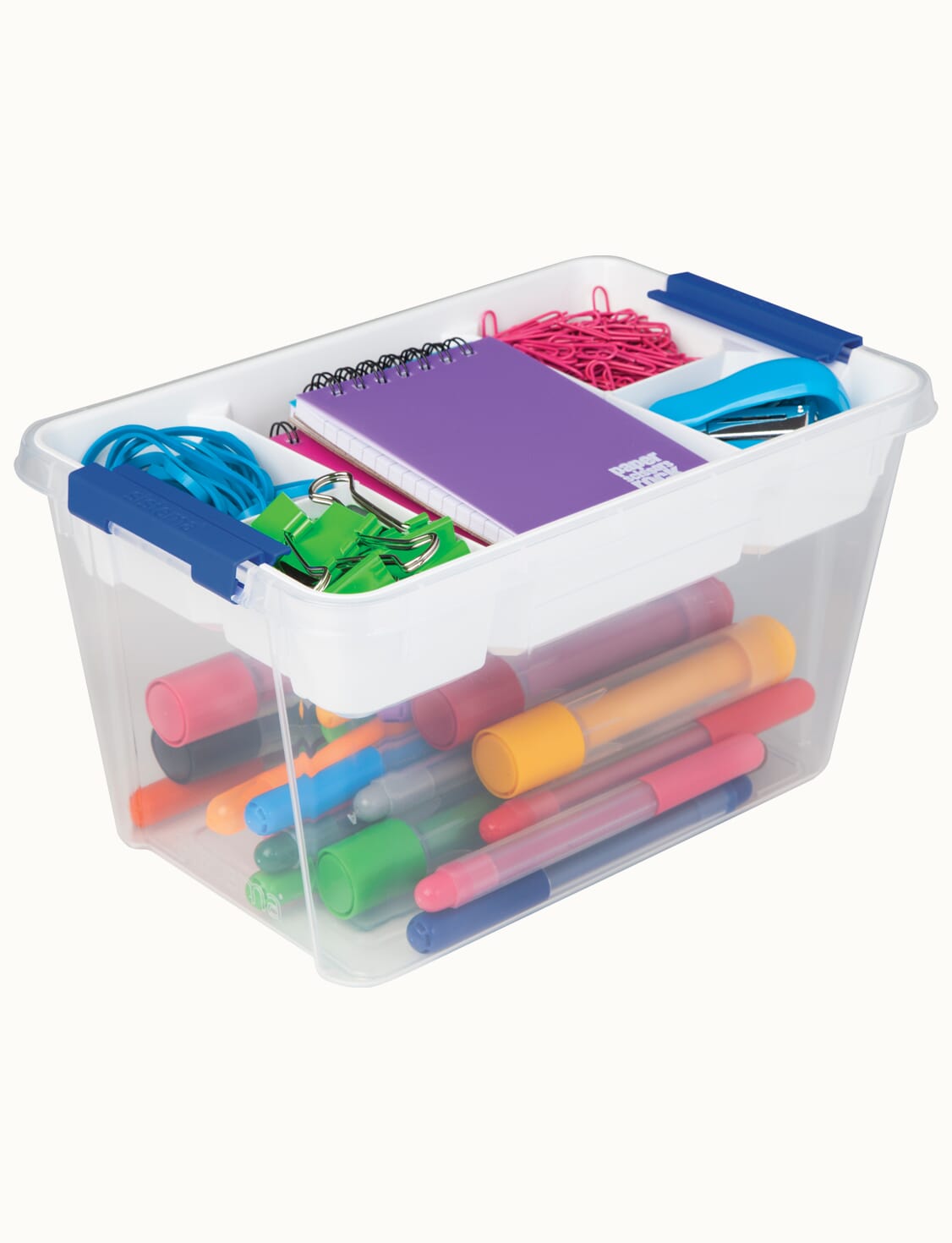 Portable Craft Organizer Box, 6.3 Liter, Plastic File Cabinet: Streamlined  Office Storage