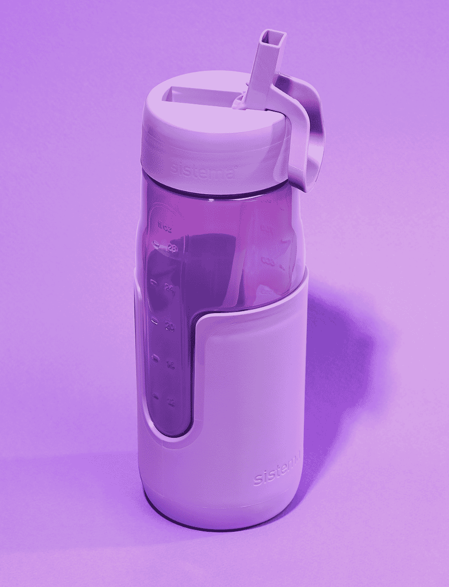 1 Litre Flip Sipper™ Bottle-Misty Purple