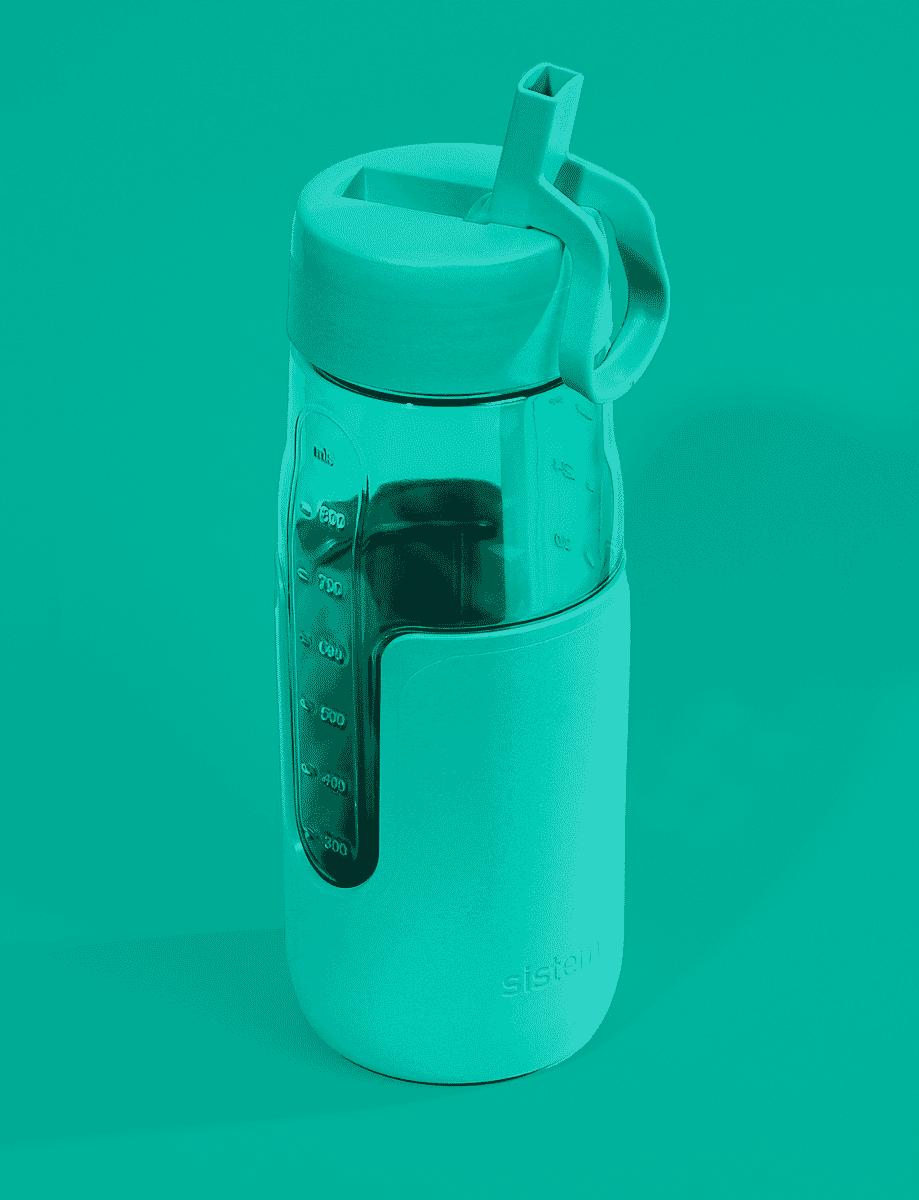 1 Litre Flip Sipper™ Bottle-Minty Teal