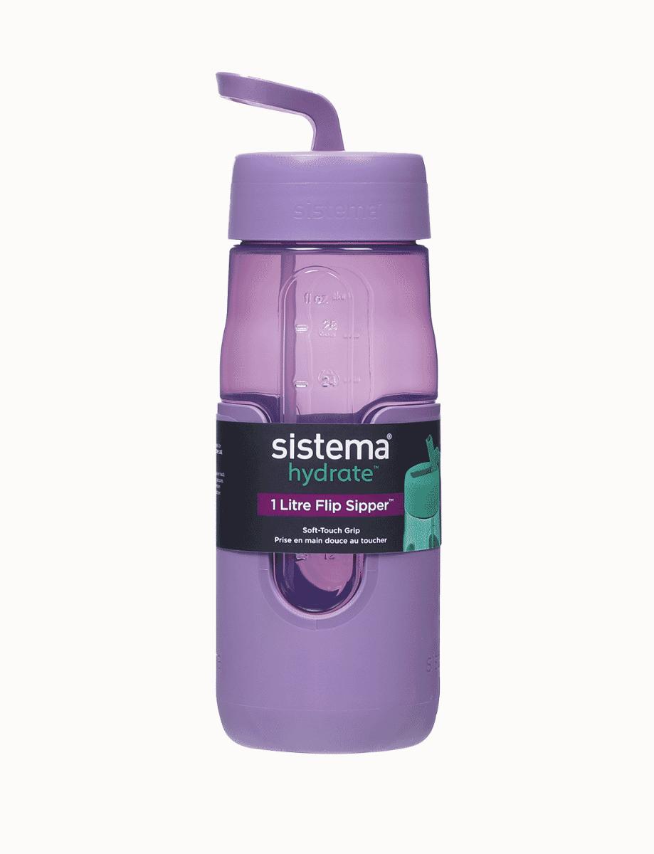 1 Litre Flip Sipper™ Bottle-Misty Purple