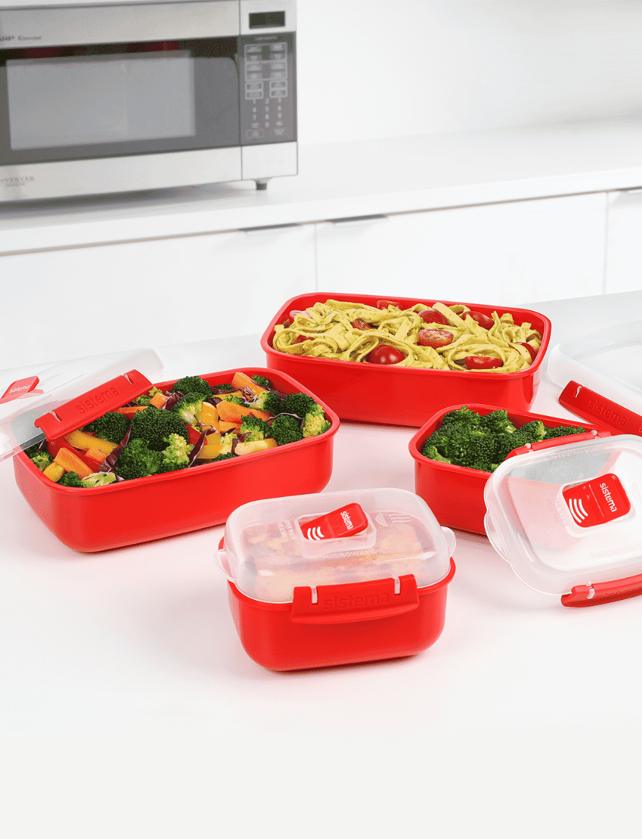 Sistema Lunch Cube Food Container, 4 Pack 