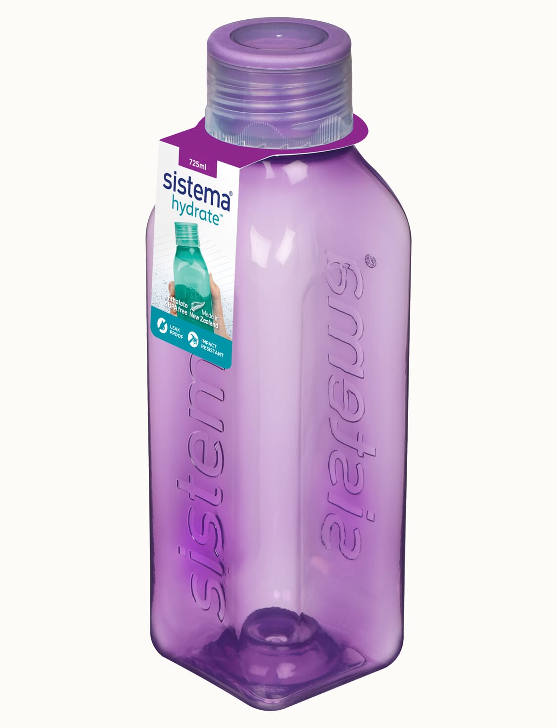 725ml Square Bottle-Misty Purple