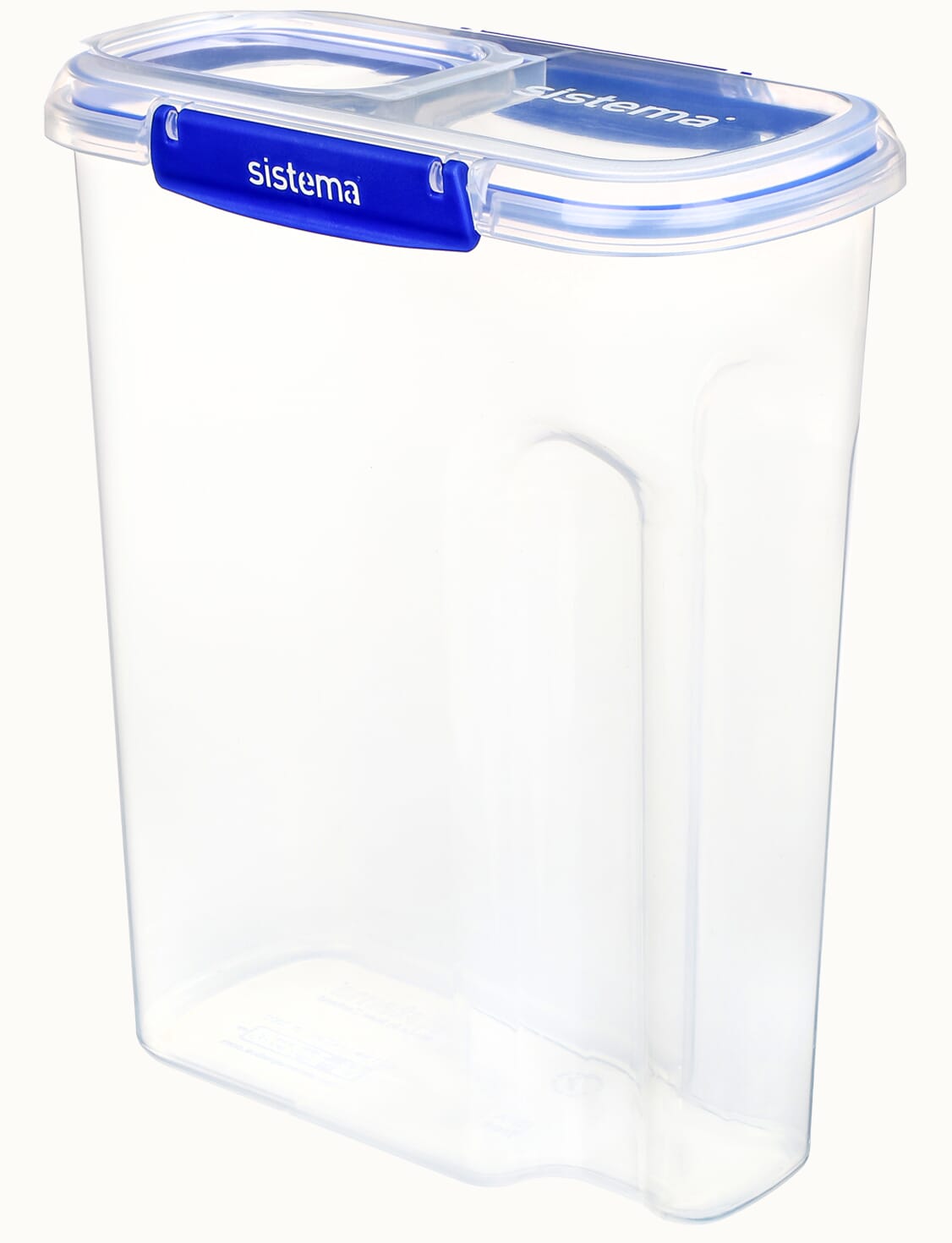 Sistema Klip It Cereal Container 142 Oz Clear / Aqua 17.75 Cups Cereal  Storage