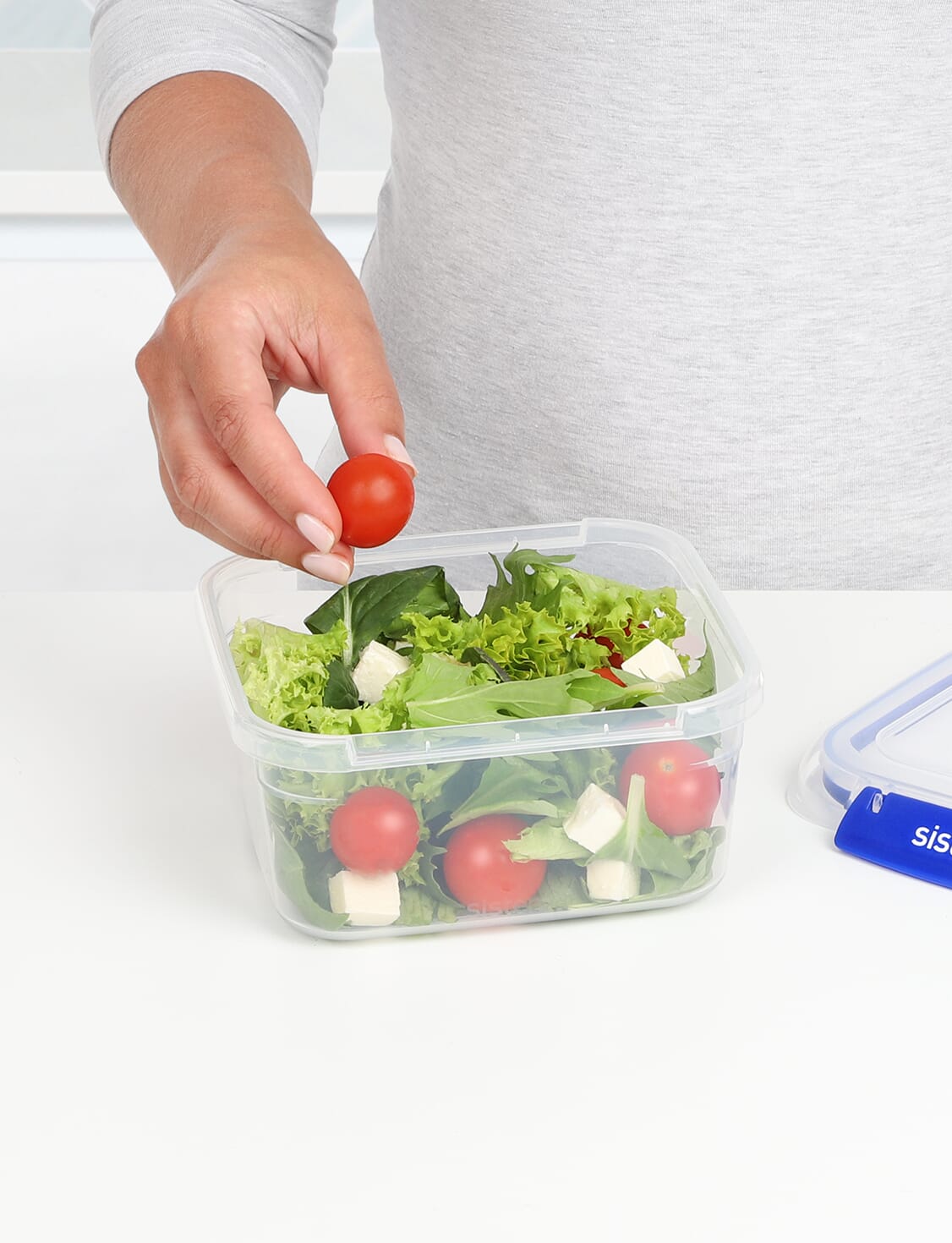 ClipFresh Tritan Spill Proof 2 Section Airtight Snack Container On-the-Go Travel 