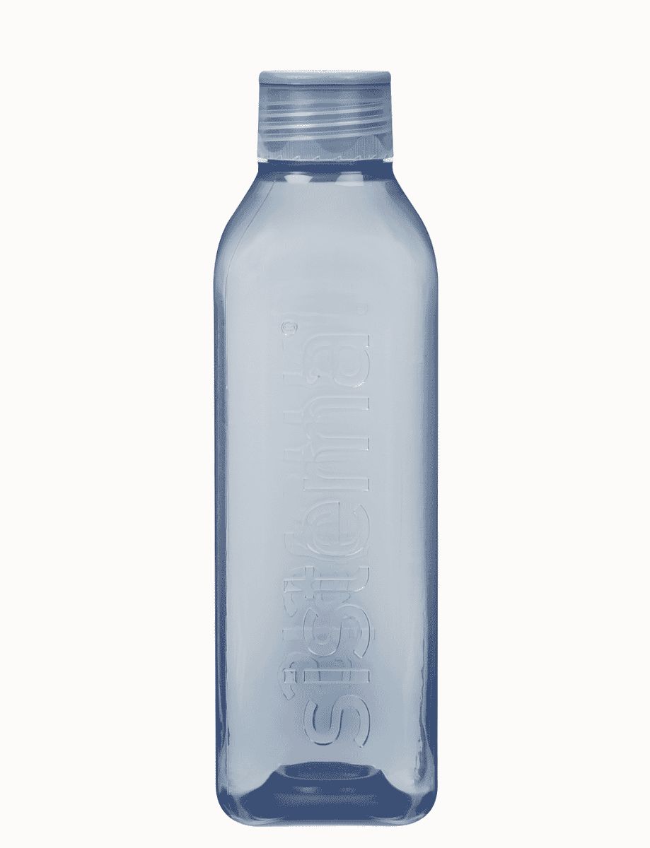 1L Square Bottle-Mountain Blue