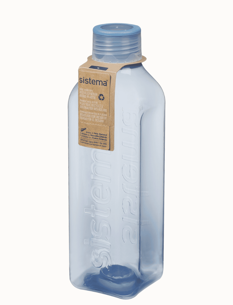 1L Square Bottle-Mountain Blue