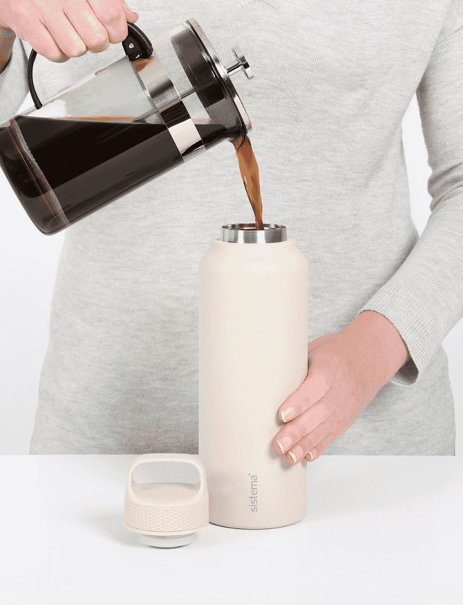 1L Stainless Steel-Oatmeal