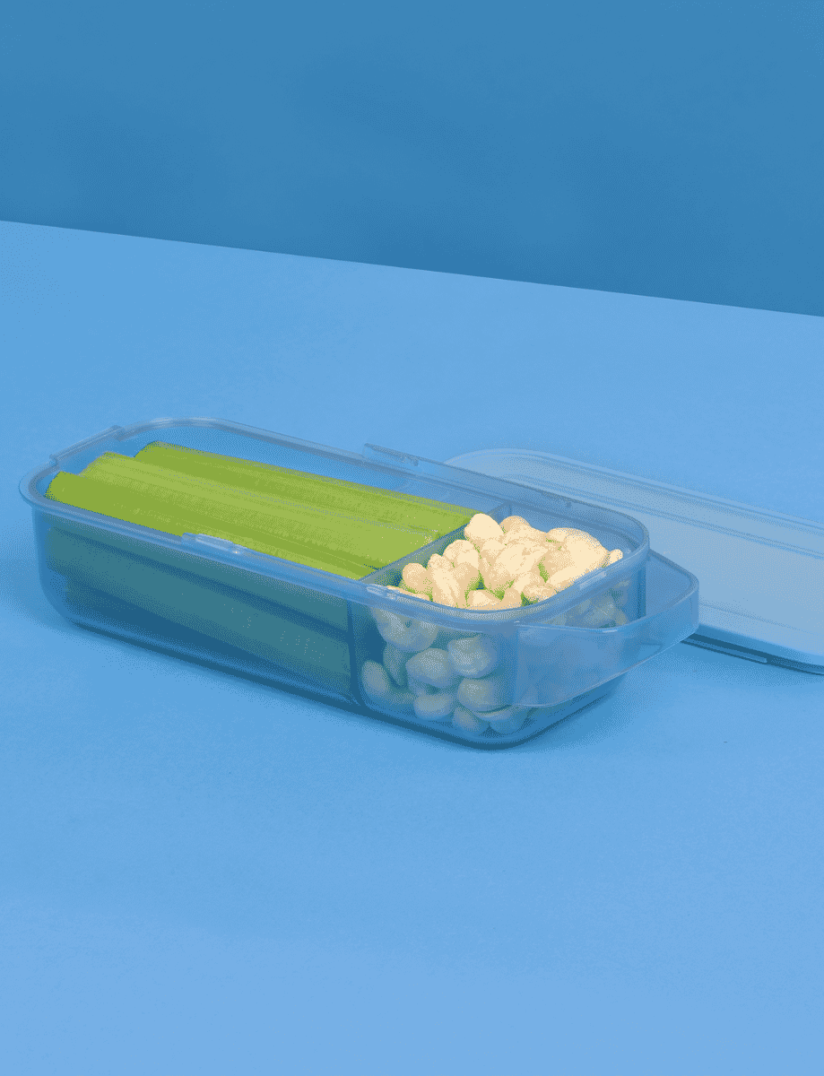 Sistema 1.4 Cup Small Split To Go Food Storage Container, Blue