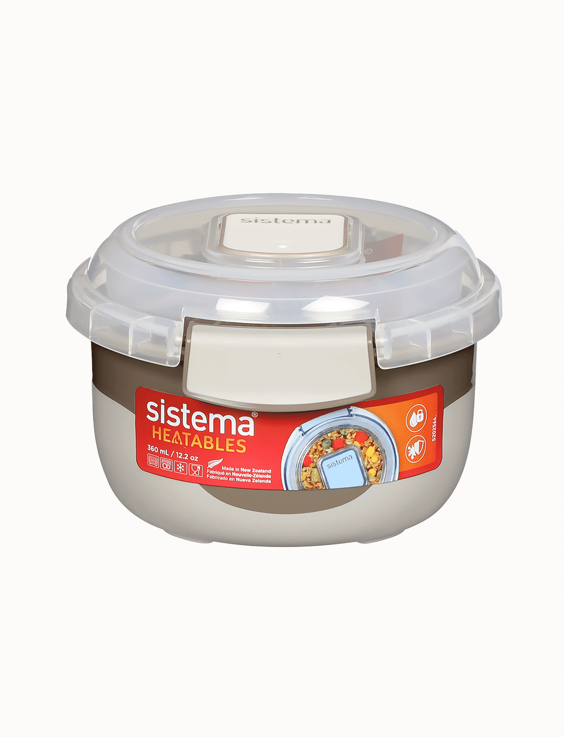 360 mL Round Container-Latte