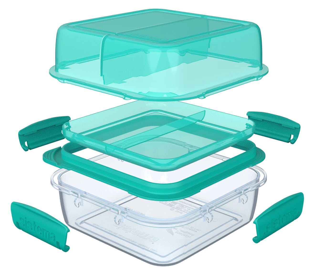 Sistema® To Go™ Stackable Square Lunch Box, 1 ct - Fred Meyer